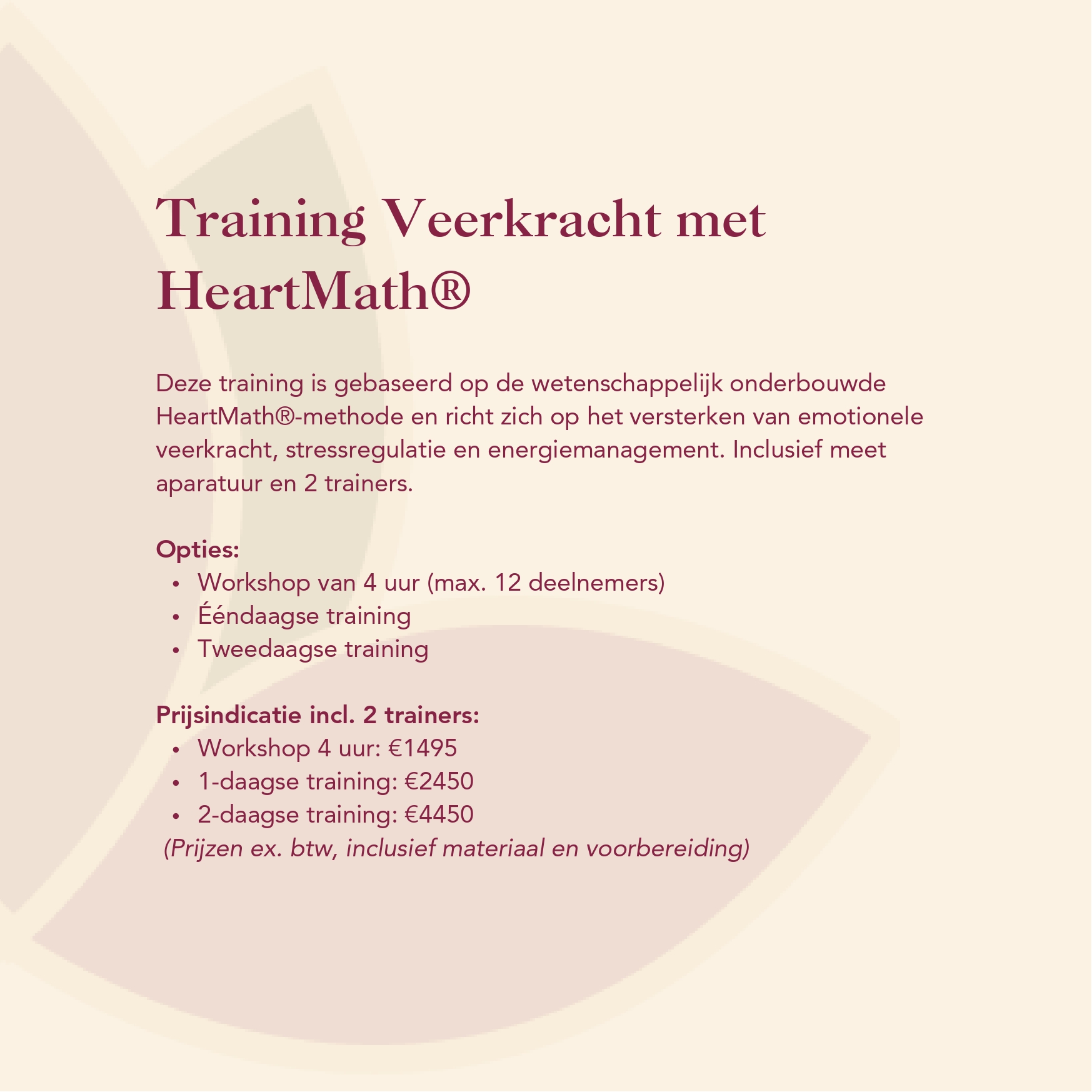 5. ELMO - Flyer Training Veerkracht met HeartMath